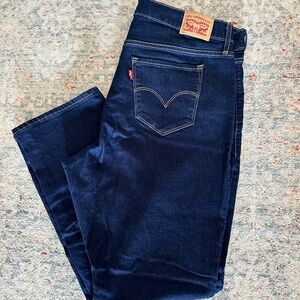 Levi's Dark Indigo 314 Shaping Straight Jeans